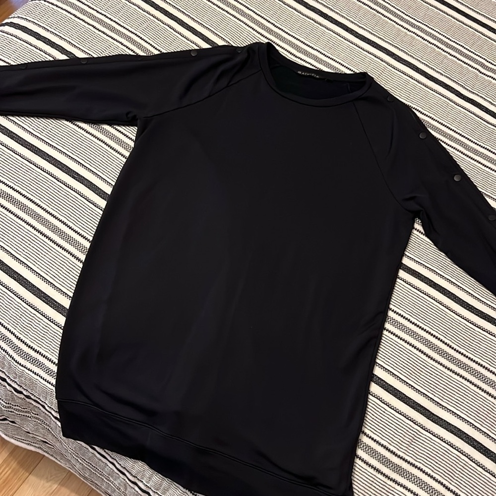Athleta Snappy sleeves Dress Black